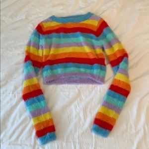 Rainbow crop top
